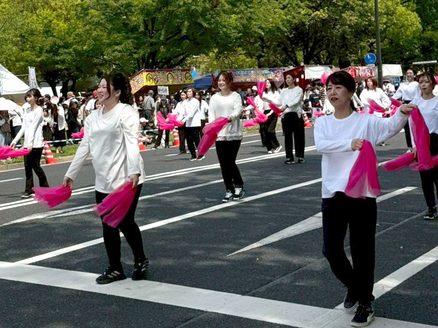 ひろしまフラワーフェスティバルでのネイル体験