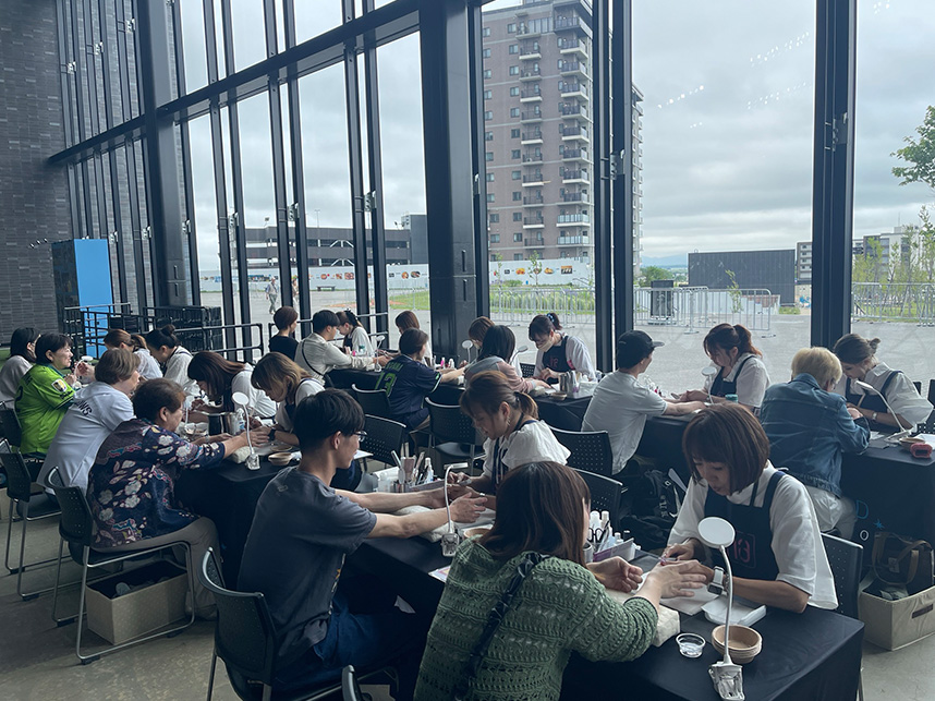 エスコンフィールドHOKKAIDOでネイル体験