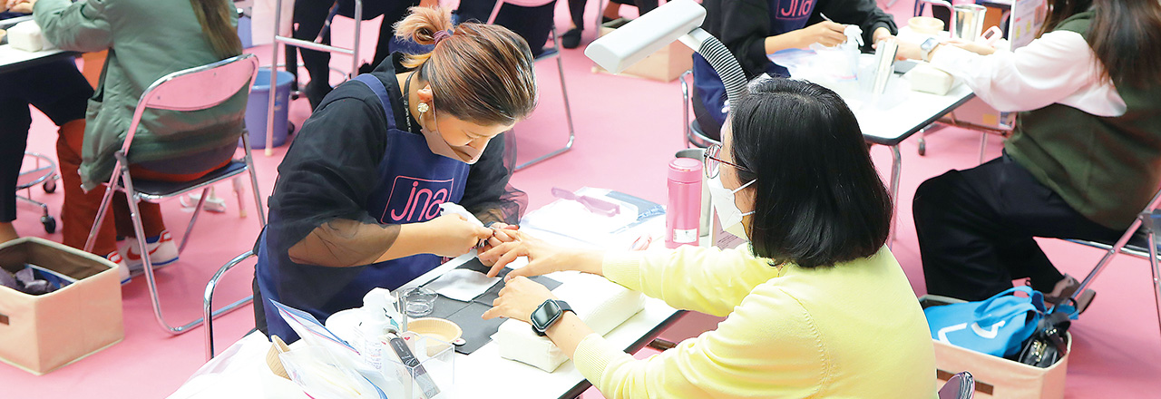 JNAネイルケア技術体験コーナー